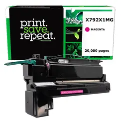 Toner LEXMARK X792X1MG Magenta de retorno 20K a 5  - X792