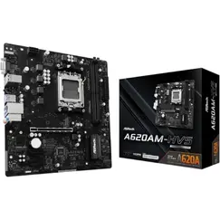 Placa Base Asrock A620AM-HVS/ DDR5/ PCIe 4.0/ Socket AM5/ Micro ATX