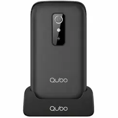 Teléfono Móvil Qubo P-220BKC 4G para Personas Mayores/ Negro
