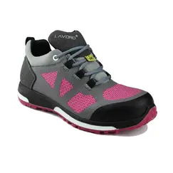 Sapatos Segurança Tam 39 Baixo S3 HRO SRC Leia Cinza/Rosa