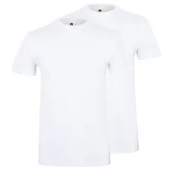 T-Shirt Adulto Algodão 155g Branco Tamanho S Pack 2un