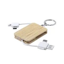Cabo Carregador Porta-Chaves USB-A MicroUsb USB-C Lightning