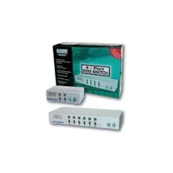 Switch KVM Desktop 6 portas PS2 OSD 19 Alimentação