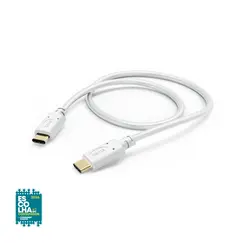 Cabo USB-C 2.0 Macho/USB-C Macho 1,5m Branco