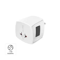 Adaptador Corrente Universal Viagem Muv Micro Branco