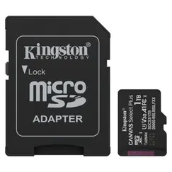 Tarjeta de Memoria Kingston CANVAS Select Plus 1TB microSD XC con Adaptador/ Clase 10/ 150MBs