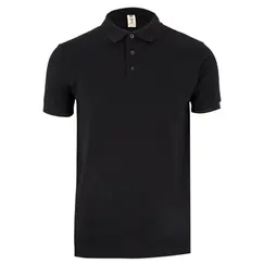 Polo Manga Curta Adulto Preto Tamanho M