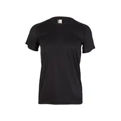 T-Shirt Adulto 100% Poliéster Bird Eye 130g Preto Tamanho S