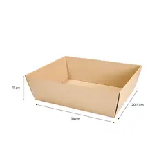 Cesta Cabaz 340x205x110mm Kraft 20un