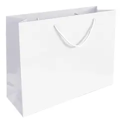 Saco 54x13x44cm Papel Couché 200g c/Asas Cordão Branco 1un