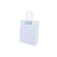 Saco 18x08x24cm Papel 100g c/Asas Branco 1un