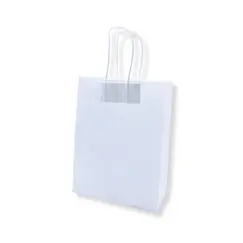 Saco 32x14x40cm Papel 100g c/Asas Branco 1un