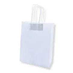 Saco 42x16x49cm Papel 100g c/Asas Branco 1un