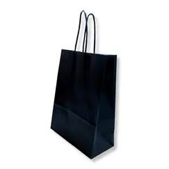 Saco 42x16x49cm Papel 100g c/Asas Preto 1un