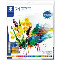 Tinta Acrílica STAEDTLER 8500 C12 Design Journey 12ml 24un