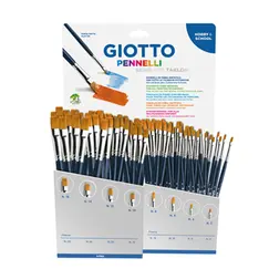 Pincel Guache Aguarela Espatulado Giotto Expositor 96un