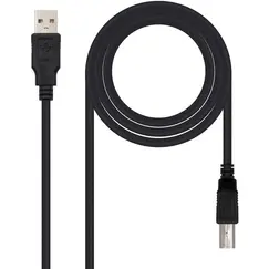 Cabo USB-A 2.0 Macho / USB-B Macho 1,8m