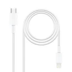 Cabo USB-C Macho para Lightning Macho 1m