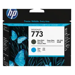 HP 773 original printhead matte black and cyan standard capacity 1-pack
