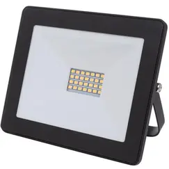 Projetor LED Exterior Branco Neutro 20W Preto