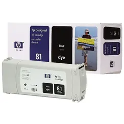 HP 81 original dye Ink cartridge C4930A black standard capacity 680ml 1-pack