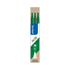 Recarga Gel Pilot Frixion Ball Clicker Verde 0,7mm 3un