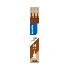 Recarga Gel Pilot Frixion Ball Clicker Castanho 0,7mm 3un