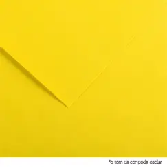 Cartolina 50x65cm Amarelo Canário 185g 1 Folha Canson