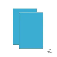 Cartolina A4 Azul Tejo 5D 180g 100 Folhas