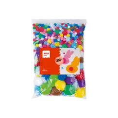 Pom Pom Apli Cores Sortidas 500un