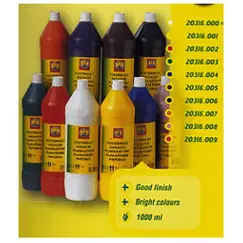 Tinta Preta para Pintura 1 Litro - FingerPaint