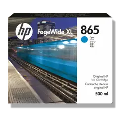 HP 865M 500ml Cyan PageWide XL Ink Crtg
