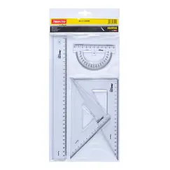Conjunto Geometria Geocollege AR23509 Aristo 4 Peças