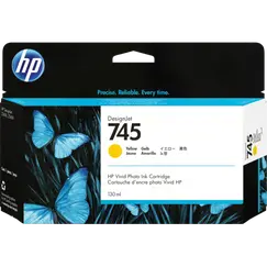 HP 745 original Ink cartridge F9J96A Yellow 130 ml