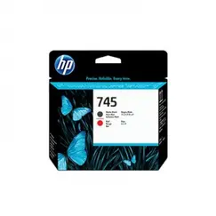 HP 744 original Printhead F9J88A Matte Black & Red