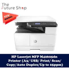 HP LaserJet MFP M42625dn A3 monochrome USB scan copy 25ppm