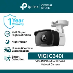TP-LINK VIGI C340I 4MP Outdoor Bullet Network Camera 4mm