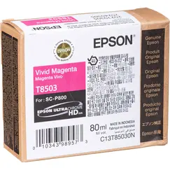 EPSON Singlepack Vivid Magenta T85030N UltraChrome HD ink 80ml