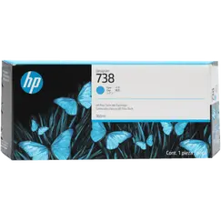 HP 738M 300-ml Cyan DesignJet Ink Cartridge