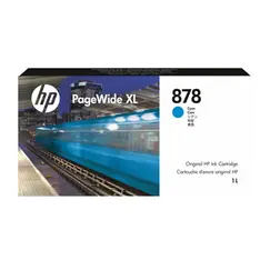 HP 878 1L Cyan PageWide XL Ink Crtg
