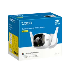 TP-LINK TAPO C325WB Outdoor Security Wi-Fi Camera 2K QHD 2688x1520 F1.0 2.4GHz 2T2R 2x External Antennas 1x Ethernet Port