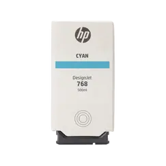 HP 768 Cyan 500-ml DesignJet Ink Cartridge