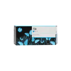 HP 738 300-ml Cyan DesignJet Ink Cartridge