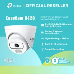 TP-LINK VIGI 2MP Full-Color Turret Network Camera EasyCam C420 2.8mm 