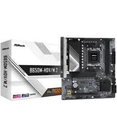 Placa Base Asrock B650M-HDV/M.2/ DDR5/ PCIe 5.0/ Socket AM5/ Micro ATX