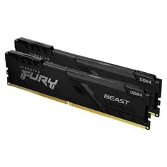 Memoria RAM Kingston FURY Beast 2 x 16GB/ DDR4/ 3600MHz/ 1.35V/ CL18/ DIMM