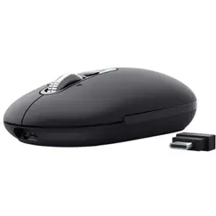 Ratón Inalámbrico Trust Seron 26018/ Batería recargable/ Hasta 3200 DPI/ Negro