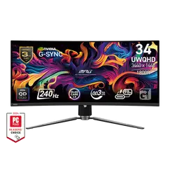 MSI MPG 341CQPX 34INCH QD-OLED 240Hz 0.03ms DP HDMI USB