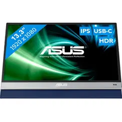 ASUS ZenScreen OLED MQ13AH - Monitor OLED - 13" (13.3" visível) - portátil - 1920 x 1080 Full HD (1080p) @ 60 Hz - 400 cd/m² - 100000:1 - HDR10 - 1 ms