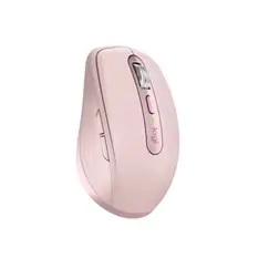 Logitech MX Anywhere 3S - Rato - óptico - 6 botões - sem fios - Bluetooth - rosa